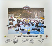 Sports Memorabilia Sports Memorabilia Stanley Cup Toons (5 Signatures) (Framed)